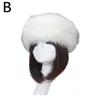 Beanie/Skull Caps Winter Fashion Women Hat Thick Warm Skullies Beanies Fluffy Fake Empty Fur Faux Headscarf Top Russian M1C1Beanie/Skull Chu