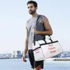 Bolsas de ginástica esportiva personalizada à prova d'água ao ar livre homens que treinam fitness viagens bolsas esportivas com sapatos 220711