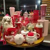 Starbucks 2020 Kerstcadeau Little Hedgehog Christmas Tree Alpaca Sneeuwhuis Kangdick Straw Isolatiemok