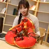 40-120cm rouge homard été réaliste en peluche nourriture jouet rivière Animal décor à la maison drôle peluche enfants cadeau