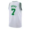 남자 농구 저지 Jayson Tatum Jaylen Brown Derrick White Sam Hauser Jrue 휴일 Al Horford Kristaps Porzingis Payton Pritchard Lamar Stevens Jerseys