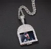 Custom Made Photo Pendant Gold Silver Family House Shape Pendant Necklace for Men Women gifts Hiphop jewelry