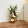 Dekoracje świąteczne Mini sztuczne drzewo tabletopa z uroczą ozdobami solidna baza do dekoracji domowych