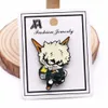 Japanska anime emaljstift midoriya izuku min hjälte brosch kläder lapel badge tecknad pin gåva för fans vän hel4784189