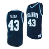 XFLSP 2022 Custom Villanova Wildcats Stitched Basketball Jersey 33 Dante Cunningham 10 Donte Divincenzo 8 Randy Foye 1 Jalen Brunson 15 Ryan