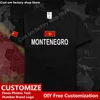 Montenegro Crna Gora Montenegrin MNE T-shirt Custom Jersey Fans DIY Name Nummer High Street Fashion Lose Casual T-shirt 220616