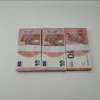 2022 Prop Para Oyuncak Dolar Euros 10 20 50 100 200 500 Hatıra Sahte Notlar Çocuklar İçin Oyuncak Noel Hediyeleri veya Video Film 100 PCS/PACK