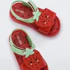 Mini Mlsa Kids Shoes Melflex Watermelon Straberry Pin Avocado Princess Baby Girl Sandals Beach Shoe 220615