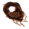 Arafat arabiska halsdukar sport utomhus arabiska sjal taktisk wraps keffiyeh lätta militär shemagh palestina unisex toassels mjuk rand halsduk fyrkant 95 cm b49