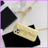 Frauen-Mode-Handy-Fall-Designer für iPhone-Hüllen, ausgestatteter Crossbody mit Kettenetui für 7 8 Plus X Xs Xr 11 12 13 Pro Max D228105F