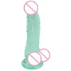 Nxy Dildos Sucker Crystal Penis Soft Small Jj Male and Female Masturbation Inverted Mold 0316