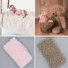 Cobertores Swadling Born Po Prop Faux Fur Blanket 50 50cm Soft aconchegante cenário de cenário de cesto de preenchimento de tape