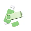 새로운 사용자 정의 OTG USB 플래시 드라이브 유형 C 펜 드라이브 128GB 64GB 32GB 16GB 8GB 4GB USB 스틱 2.0 유형 C 장치 용 펜 드라이브