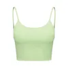 LU-10 Yoga Outfits Backless Crop Tank U-Back Soft Workout Gym Bras Vrouwen Racerback Sexy Sport Mouwloos Shirt Athletic tops