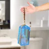 Sacs à cosmétiques imperméables en PVC, trousse de toilette transparente à fermeture éclair avec poignée, pochette de maquillage transparente Portable