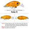 9 färger fiskkrokar abs plast crankbait fiske locka 4