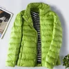 여성용 파카 파카 겨울 초 라이트 재킷 푹신한 오리 깃털 코트 슬림 따뜻한 면화 단색 휴대용 아웃웨어 S-3XL 멀티 컬러 다운 의복
