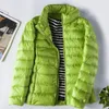 Feminino Down Parkas Winter Ultralight Jackets Puffy Duck Feather Coats Slim Warmly Cotton acolchoado Cor Sólida Portátil Outwear S-3XL Multicolor plumas