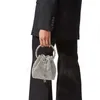 HBP Shinning ファッション 高級デザイナー巾着バッグ シルバー バケット ハンドバッグ ストリング ショルダー バッグ レター 花柄 レディース トート ファッション レザー クロスボディ クラッチ