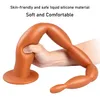 Süper uzun sıvı silikon anal fiş dildos esnek boncuklu dilator seksi ürünler yumuşak popo oyuncakları kadınlar ve erkekler için