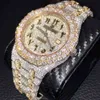 Orologi da uomo personalizzati da donna Orologi con diamanti ghiacciati Marchi di lusso Fashion Bling Dial Bezel Band d Color Vvs Moissanite Watch