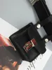 Cinture [EAM] Pu Leather Black Mini-bag Long Wide Belt Personalità Moda donna Tide All-match Primavera Autunno 2022 1DE8110