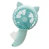 1PCS Mini ventilatore manuale estivo portatile per feste per bambini Gatti portatili Ventilatori a pressione manuale Estati Fresco simpatico gatto piccolo ventilatore