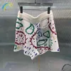 Hip Hop Omgekeerde Gebreide Trekkoord Shorts Mannen Vrouwen Hoge Kwaliteit Cashew Bloem Jacquard Shorts Binnen Tags W220805