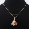 Pendant Necklaces Natural Tigers Eye Stone Round Ball Bead Dragon Claw Crystal Reiki Chakra Pendulum Necklace 18" Jewelry TN3093Pendant