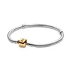Bracelets porte-bonheur en argent Sterling 100% 925 pour femmes, perles Pandora, chaîne serpent, cadeau pour dame, avec boîte originale