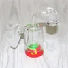 Smoking Glass Ash Catchers Bubbler Perc Reclaim Catcher Adaptateurs pour bong avec 5 ml d'outil dabber en silicone