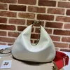 Nouveau Croissant Sac Bandoulière Demi Lune Sacs Femmes Sacs À Main Épaule Croissant Sacs Embrayage Sac À Main Toile En Cuir Véritable Fermoir Magnétique Sangle Rouge Réglable 702823