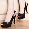 Sandals Summer Fashion Sexy Thin High Heels Red-sole Shoe Peep-toe Platform Hollow Out Buckle Strap Women Party Gladiator SandalsSandals