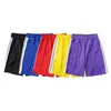 Marque Light Luxury Hommes Shorts Rayés Casual Taille élastique Genou Court Designer Pantalons de sport 22SS Palms Summer Loose Basketball Beach