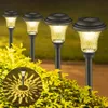 Garden Outdoor Solar LED Lights RGB Multi-Color Lighting Solar Path Lawn Light Christmas Garden Decorative Landscape Shine Lamps