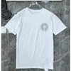 T-shirt da uomo Ch T-shirt moda T-shirt da uomo di marca Luxury Summer Women Cross Sanskrit Tees Lettera Designer Tshirts Boy Camicia girocollo allentata