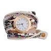 Armbandsur exotiska armband titta på dekorativt snyggt utseende flera lager kvarts för dagliga livskursurer
