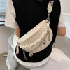 Bolsas de cor de cor sólida para mulheres design de pérolas de verão bolsas de telefone feminino bolsas de corrente 220512