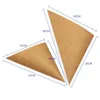 Gift Wrap 100pcs Disposable Food Cones French Fries Cone Kraft Paper Cups Holder Recyclable Restaurantware Triangle BagGift