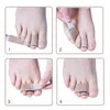 Tratamento do pé unissex velcro dedo dedo dedo dedo maca de ioga corredores dançarinos dispositivo de fitness dedo dedo bandagem valgo usando tira de pano