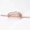 Womens Metal Hairstick Long Hair Fork Hollow Out Antique Vintage Decorative Stick Hairpin Antique Barrettes Rhinestone Jewelry