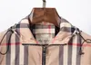 Brand fashion designer men's jacket Classic checkered wrinkle resistant Spring and Autumn coat trench zipper outerwear Outerwear Sport size M-3XL men