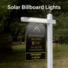 Outdoor wall lamp led Sign Lighting IP65 Solar Powered Billboard lights For Real Estate Sign Posts Sale Lease 2pcs/pack