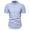 Camicia a righe moda uomo 2022 estate nuova camicia a maniche corte slim fit uomo casual streetwear camice Camisa social masculina XXL L220704