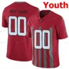 NIK1 스티치 커스텀 21 Parris Campbell Jr.25 Mike Weber 27 Eddie George 28 Ronnie Hickman Ohio State Buckeyes College Youth Jersey