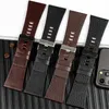 ウォッチバンドdz7333 dz1657 dz4386 dz4323 strap 22 24 26 28 30 32mmブラックブラウンブレスレットhele22用バンド