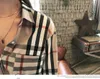 Camicetta firmata Abbigliamento donna Camicette Camicie Moda Classica Estate Nuova T-shirt scozzese Taglie forti Top manica lunga casual Abbigliamento donna per lavoro Business Casual