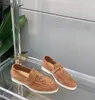 Designer-Loafer für Herren und Damen, luxuriöse Sommer-Charms, Walking-Mokassin, Wildleder, Kalbsleder, flacher Absatz, mandelförmige Zehen, EU 35–46, mit Box, Freizeitschuhe, Hochzeitsschuh