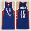SJZL98 15 فينس كارتر 2004 جميع النجوم شرق كرة السلة جيرسي كلية رمي قميص مخيط مخصص أي عدد، اسم والحجم XXS-6XL