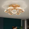 Akrylowe światło luksusowe lampy sufitowe postmodernistyczne sypialnia do sypialni studium kreatywnego projektanta osobowość LED prosta lampka